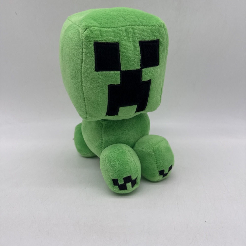 Minecraft Creeper Green Plush Coin Piggy Bank